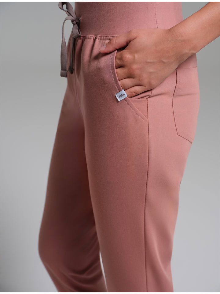 Cosa Etna®  Kadın Ribana Paça Pantolon - Pudra