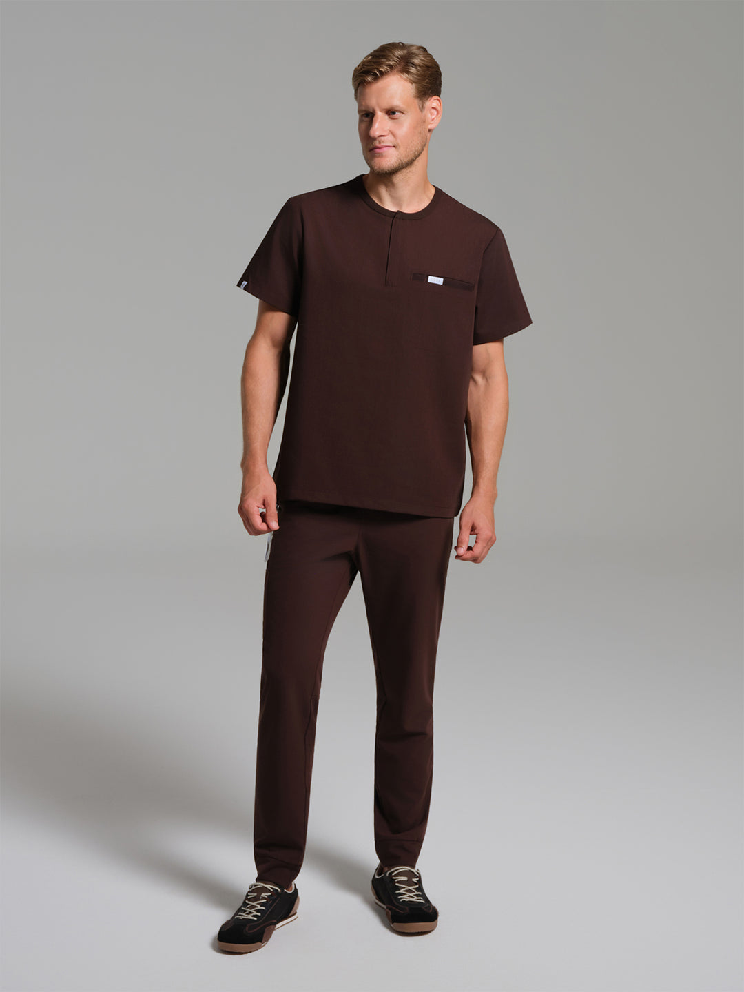 Cosa Etna® Erkek Sıfır Yaka Üst - Kahverengi