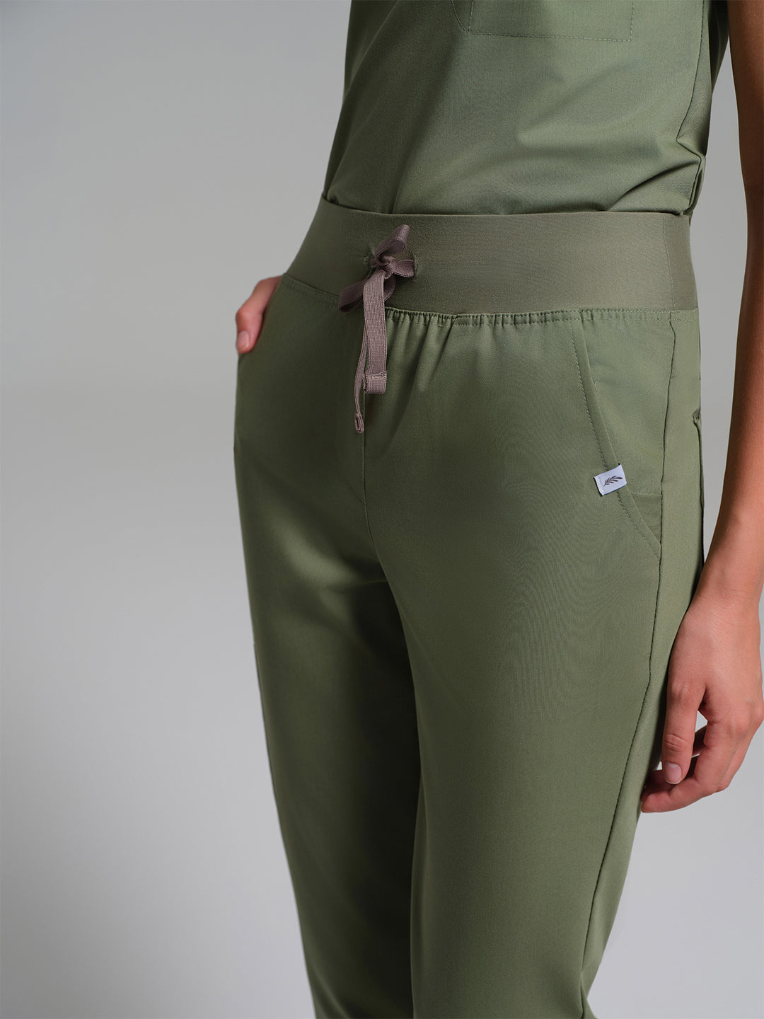 Cosa Etna®  Kadın Ribana Paça Pantolon - Çağla Yeşili