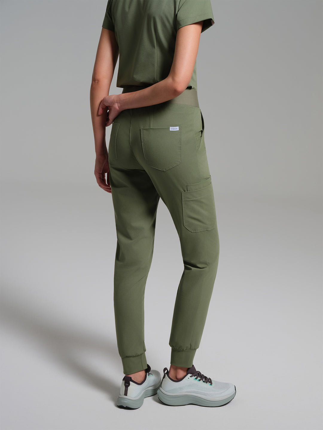Cosa Etna®  Kadın Ribana Paça Pantolon - Çağla Yeşili
