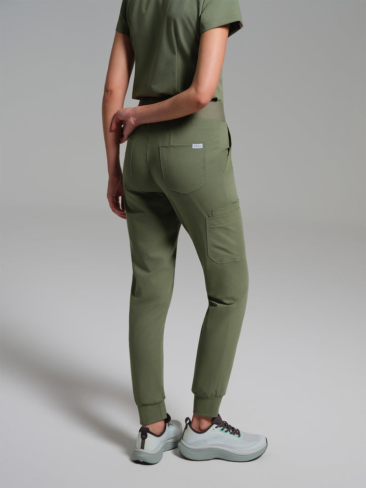 Cosa Etna®  Kadın Ribana Paça Pantolon - Çağla Yeşili