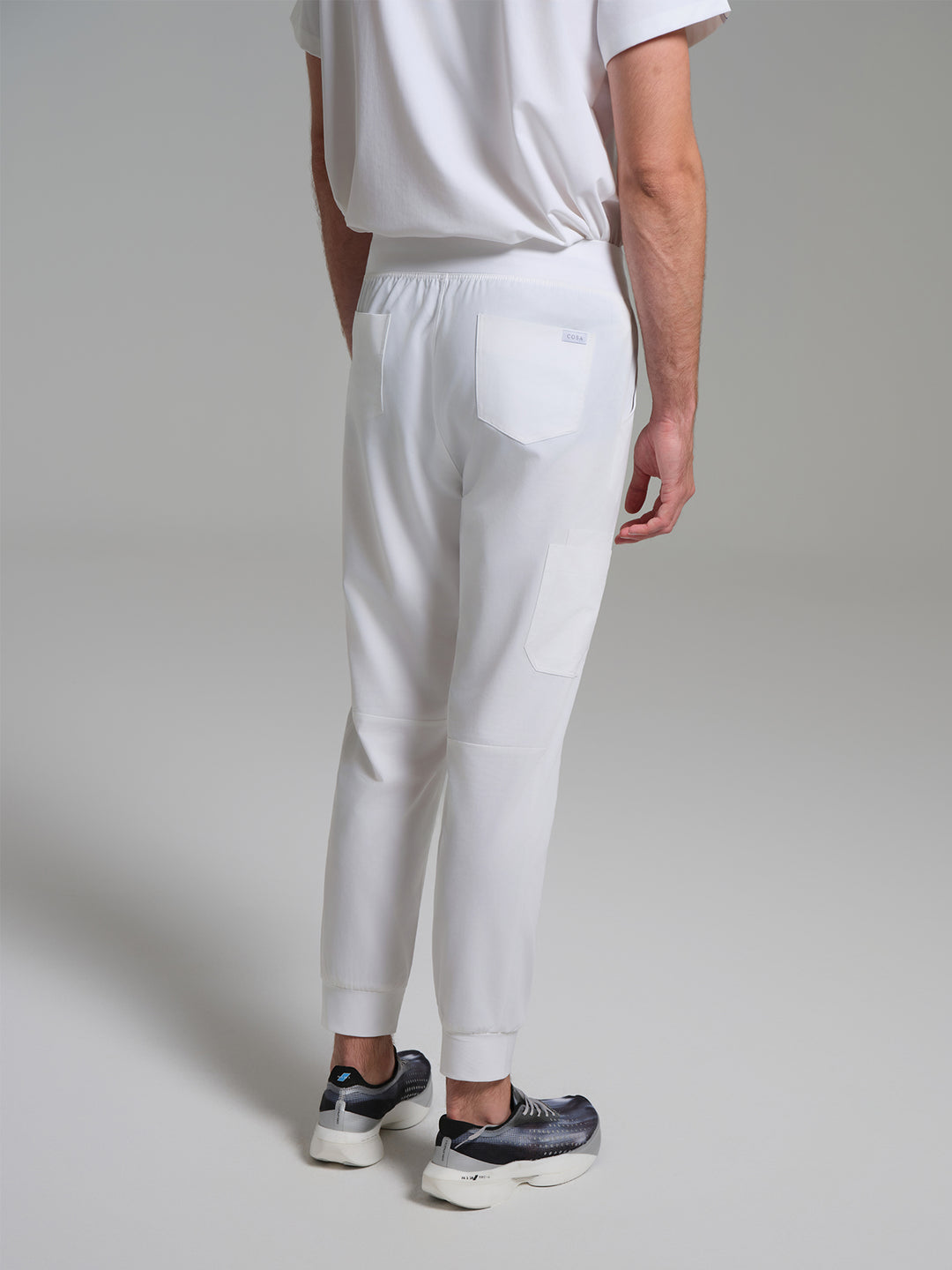 Cosa Etna®  Erkek Ribana Paça Pantolon - Beyaz