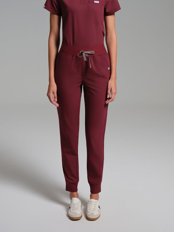Cosa Etna®  Kadın Ribana Paça Pantolon - Bordo