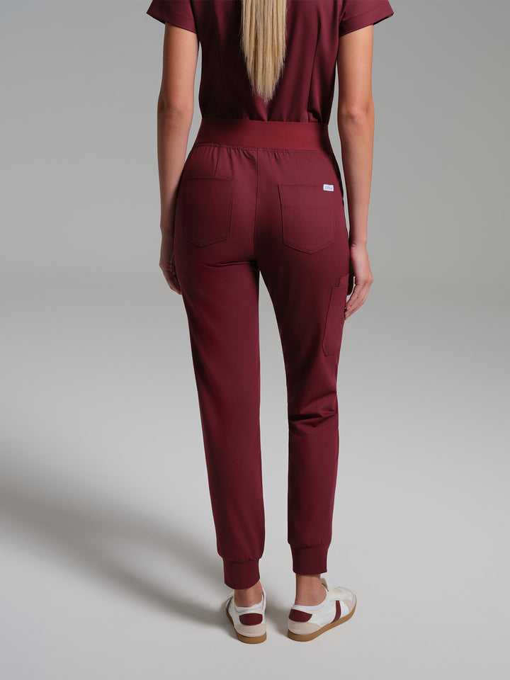 Cosa Etna®  Kadın Ribana Paça Pantolon - Bordo