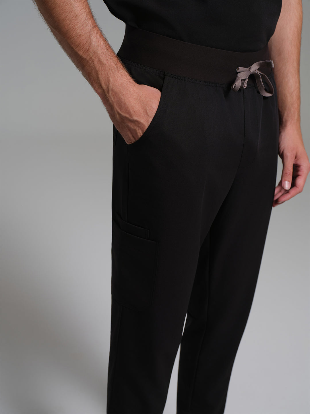 Cosa Etna®  Erkek Ribana Paça Pantolon- Siyah