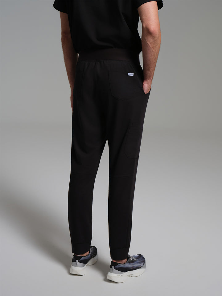 Cosa Etna®  Erkek Ribana Paça Pantolon- Siyah