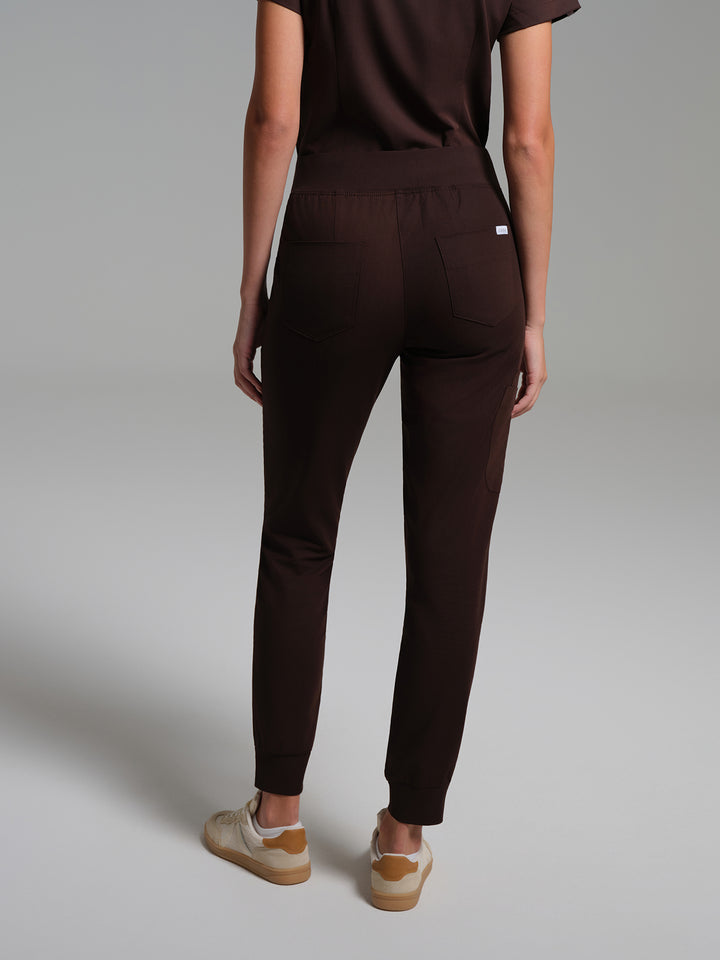 Cosa Etna®  Kadın Ribana Paça Pantolon - Kahverengi