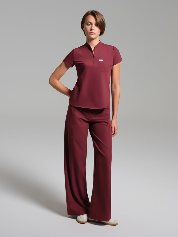 Cosa Atria® Kadın Geniş Paça Pantolon - Bordo
