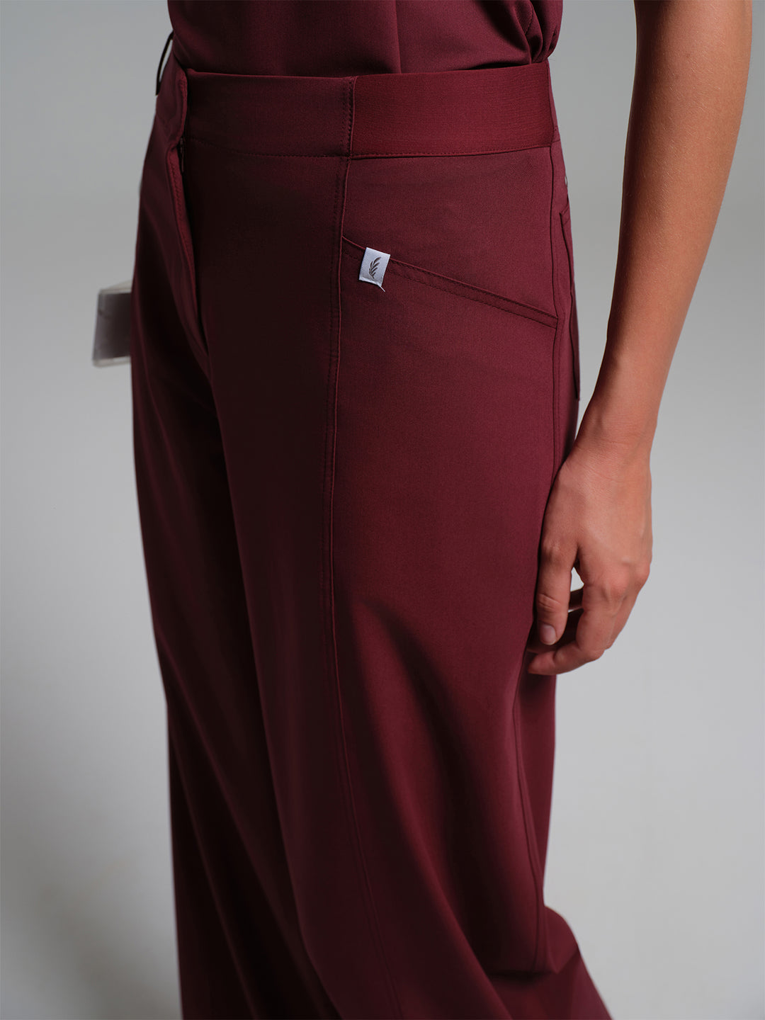 Cosa Atria® Kadın Geniş Paça Pantolon - Bordo