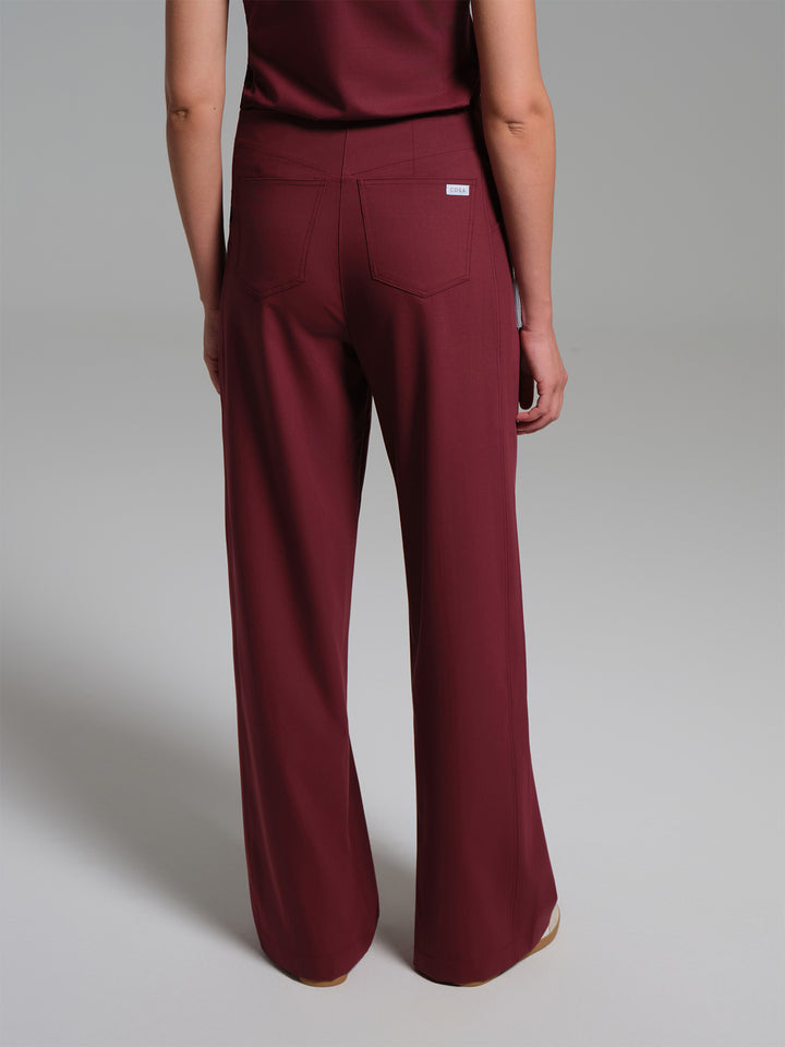 Cosa Atria® Kadın Geniş Paça Pantolon - Bordo
