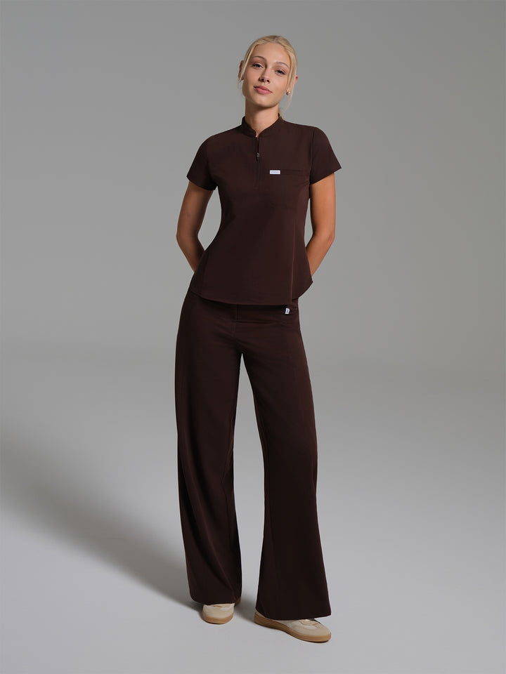 Cosa Atria® Kadın Geniş Paça Pantolon - Kahverengi