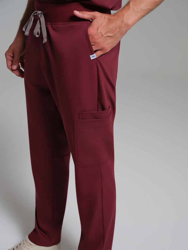 Cosa Atria® Erkek Straight Fit Pantolon - Bordo