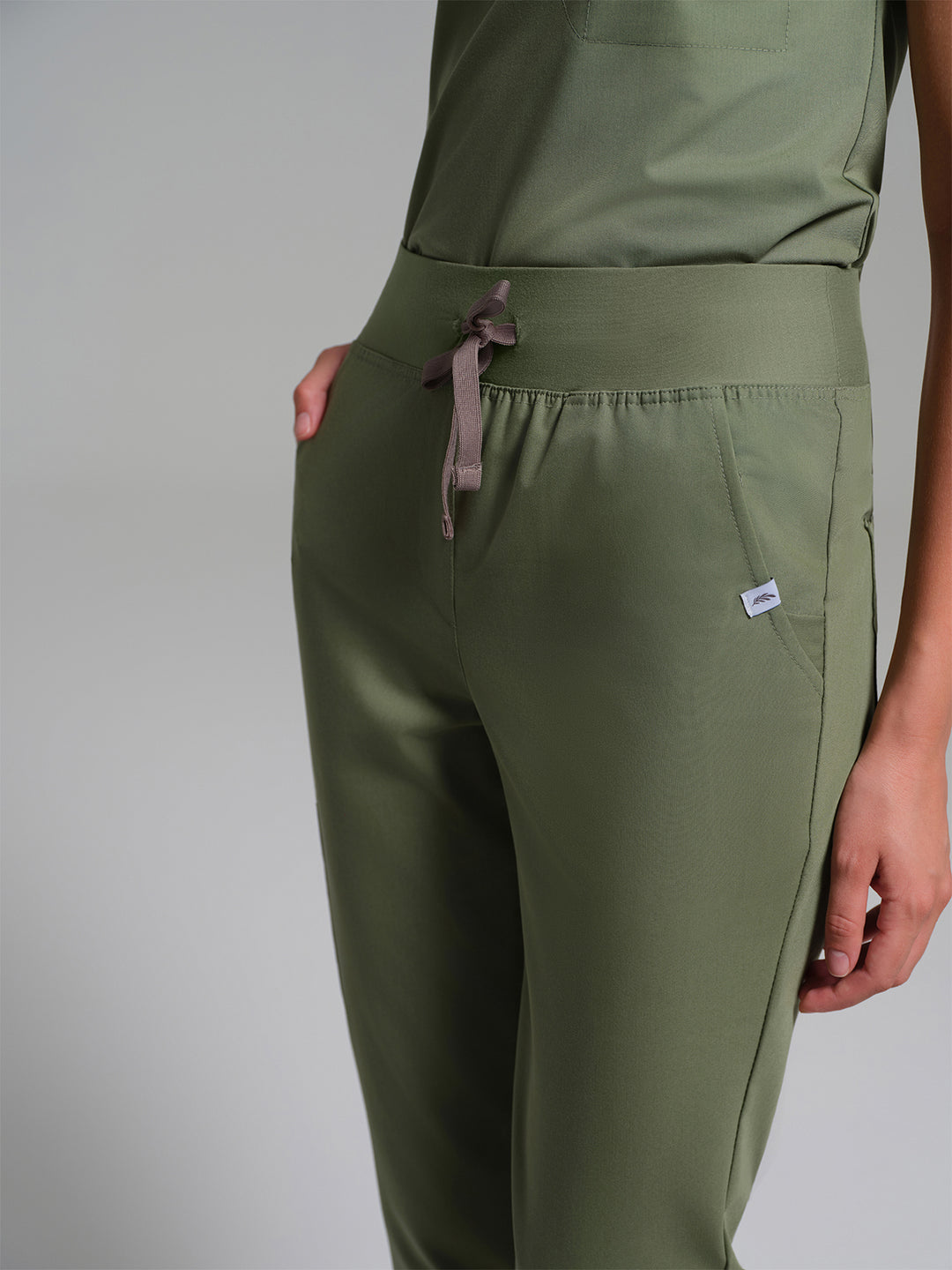 Cosa Etna®  Kadın Ribana Paça Pantolon - Çağla Yeşili