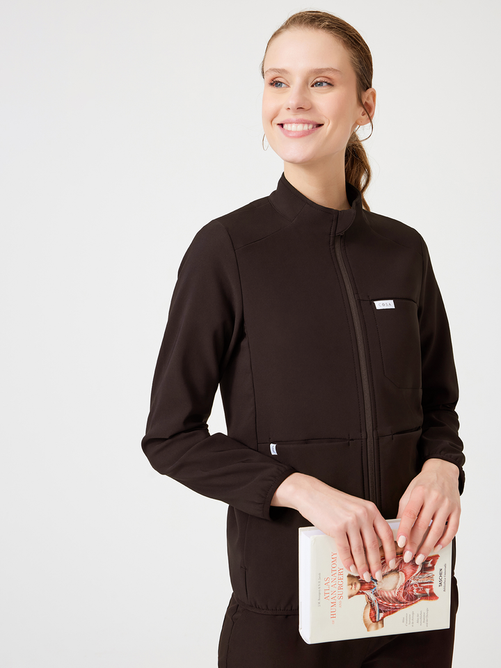 Cosa Polar Scrub Ceket  ® Kadın -  Kahverengi